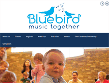 Tablet Screenshot of bluebirdmusictogether.com